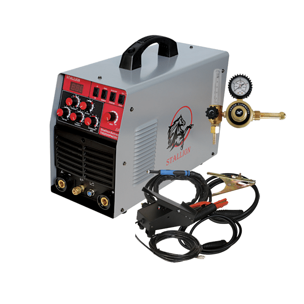 Stallion Welder Inverter 200Amp ACDC (c/w8m tig torch /earth cable)(C)